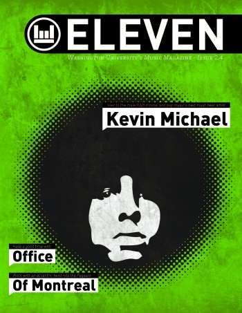 Cover of the first issue of Eleven Magazine featuring a bust of Kevin Michael. 