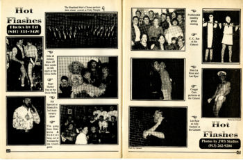 "Hot Flashes," a regular feature of Current News that displayed photos from past events at the Cabaret and other local hangouts. Dec 16, 1993.