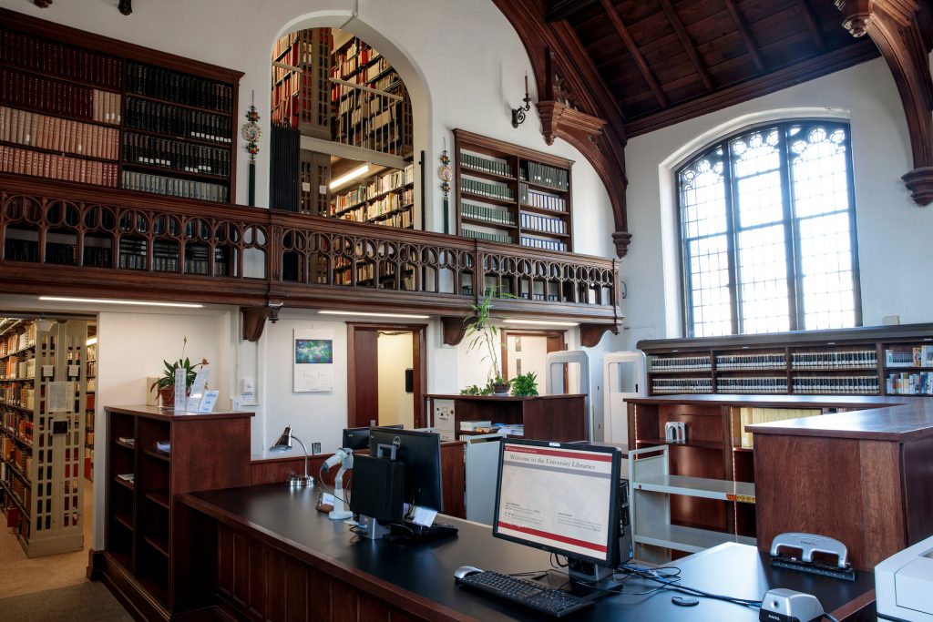 Interior of the East Asian Library.