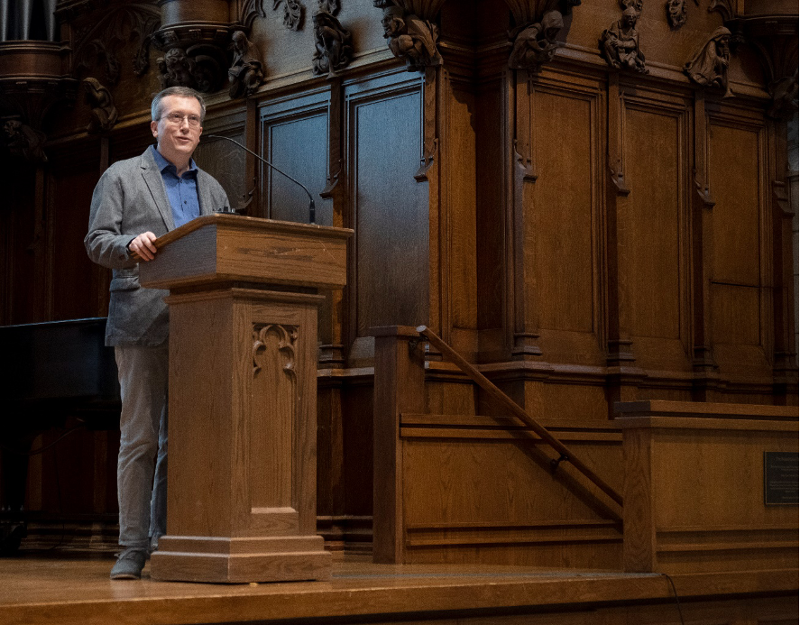 Curator Joel Minor at the Joy Williams Event