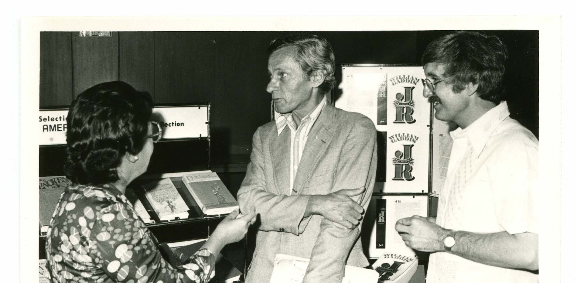 William Gaddis at a reading