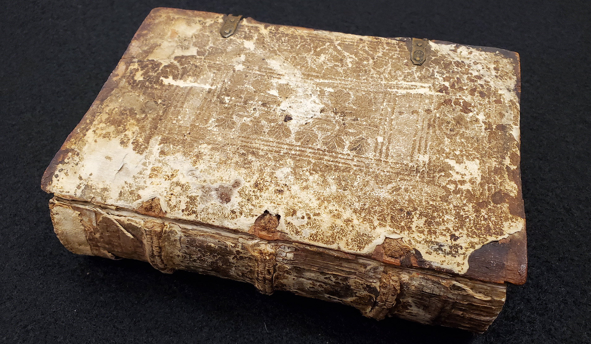 Book and spine with very old binding