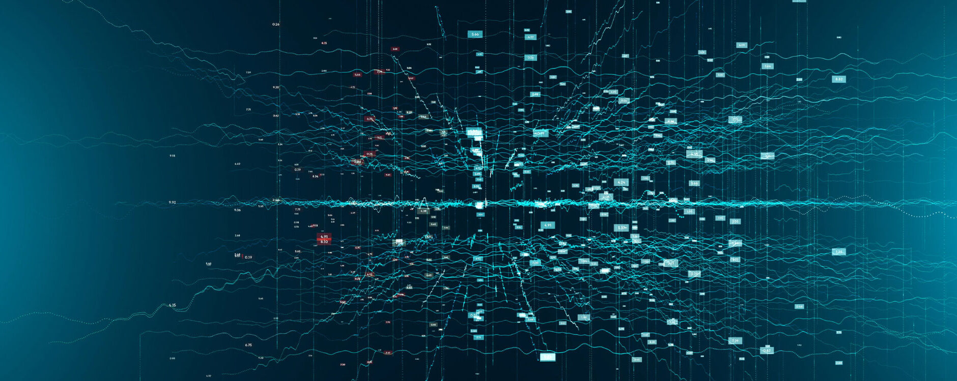 Illustration of data on the internet.