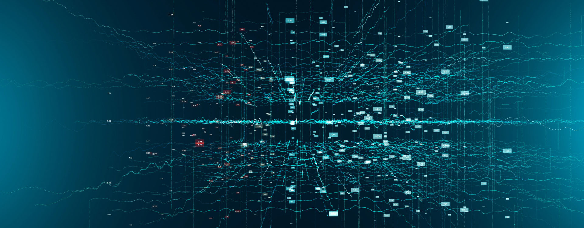 Illustration of data on the internet.