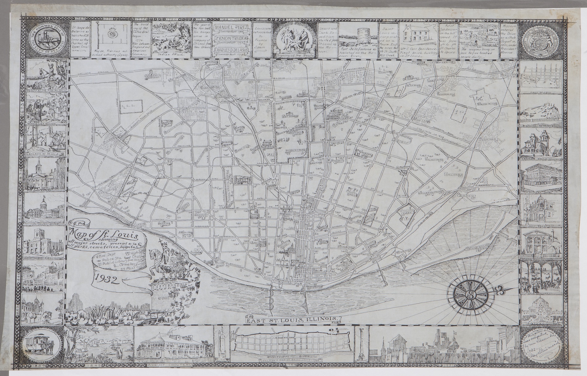 Map of St. Louis 1932