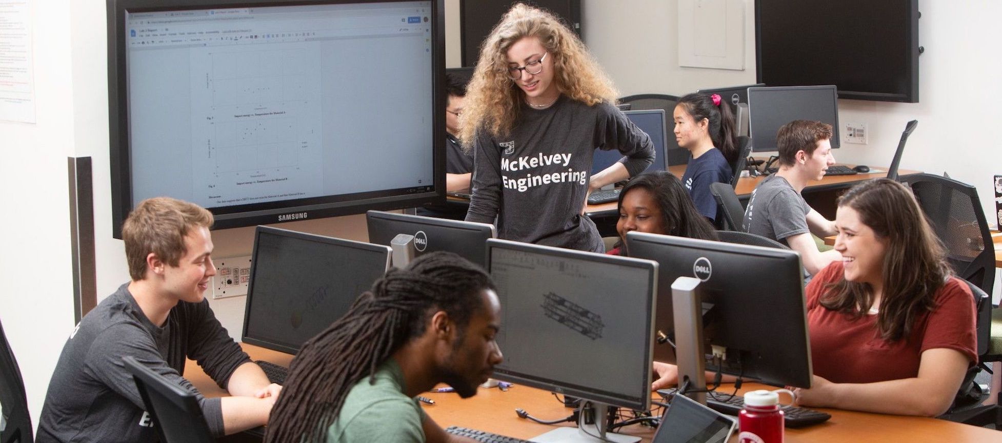 Students in a computer lab