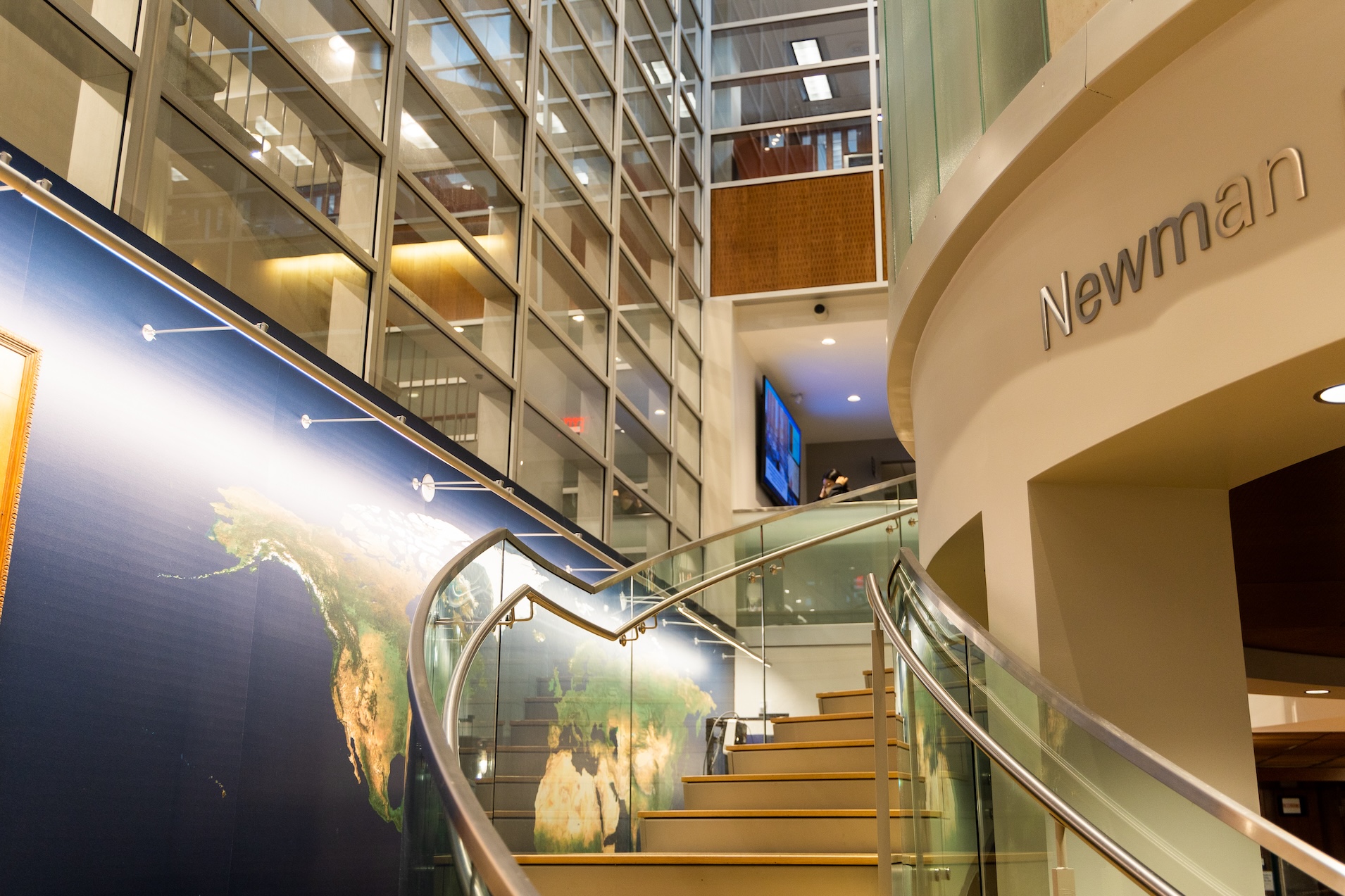 Staircase in Olin Library