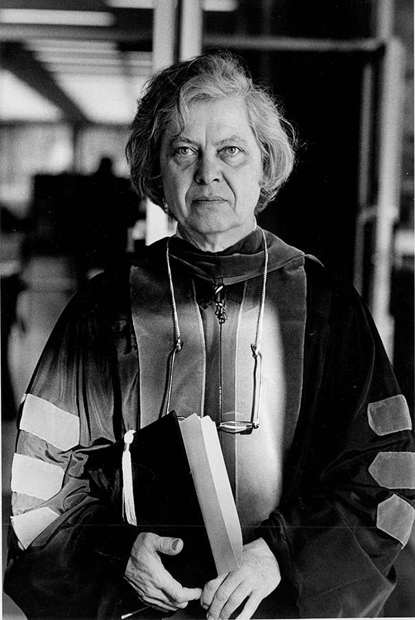 William H. Gass in WashU graduation ceremony regalia.