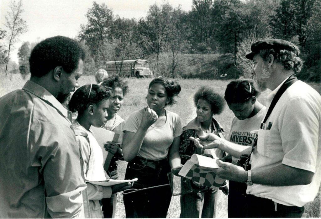Tyson Reseach Center Director with students