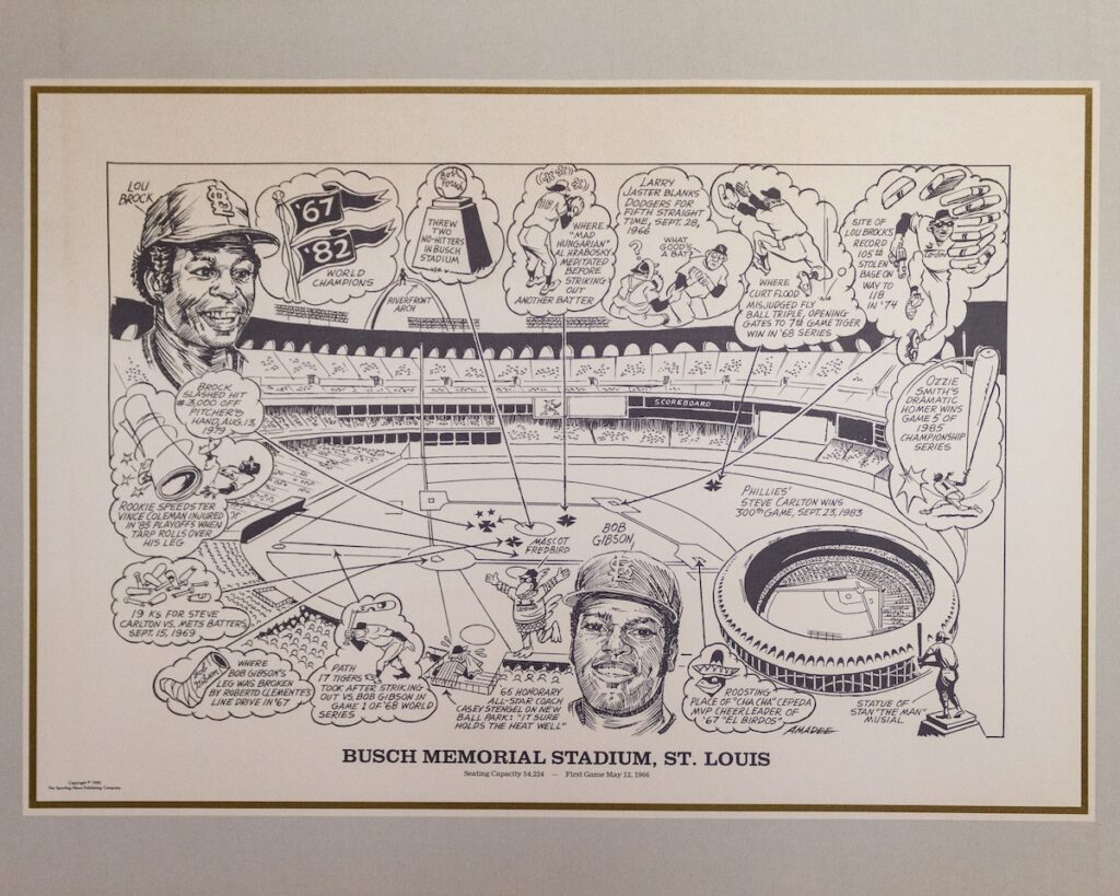 Illustration of Busch stadium