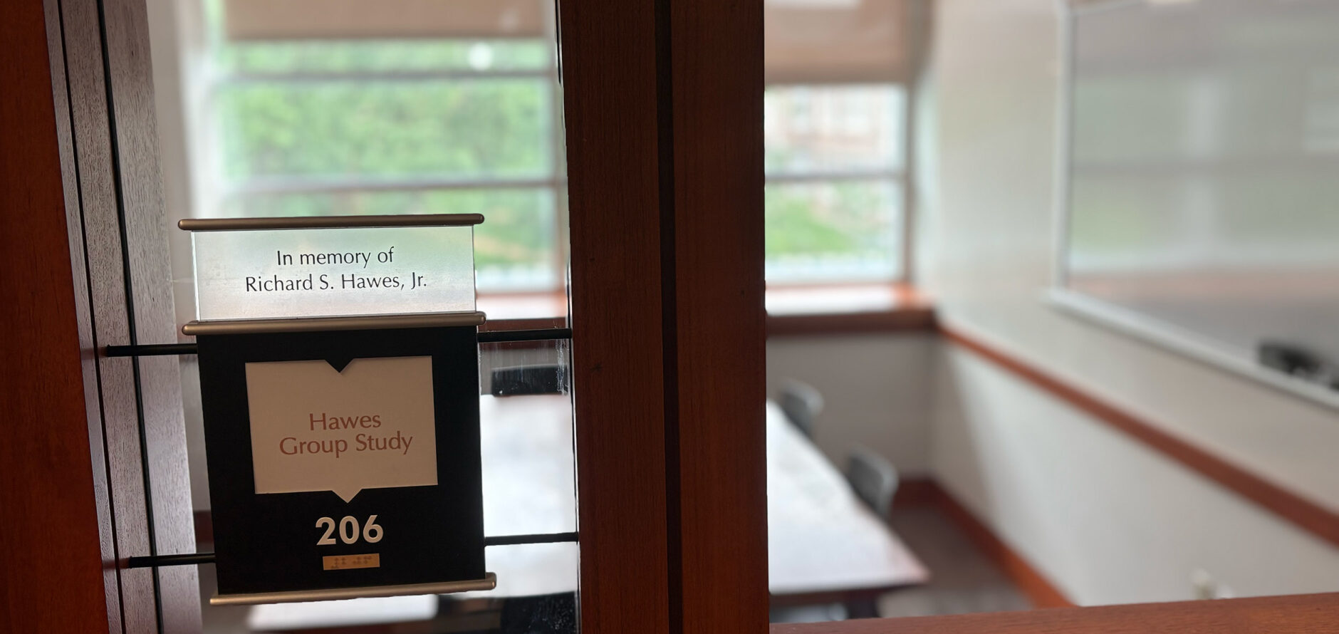 Hawes Group Study Room, Olin Library Room 206.