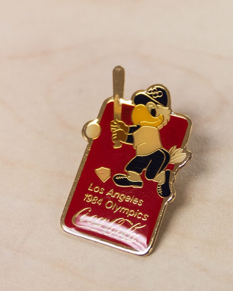 Coca Cola Pin, 1984 Olympics, Los Angeles