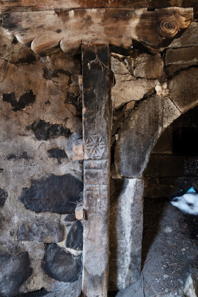 Interior of a stone structure