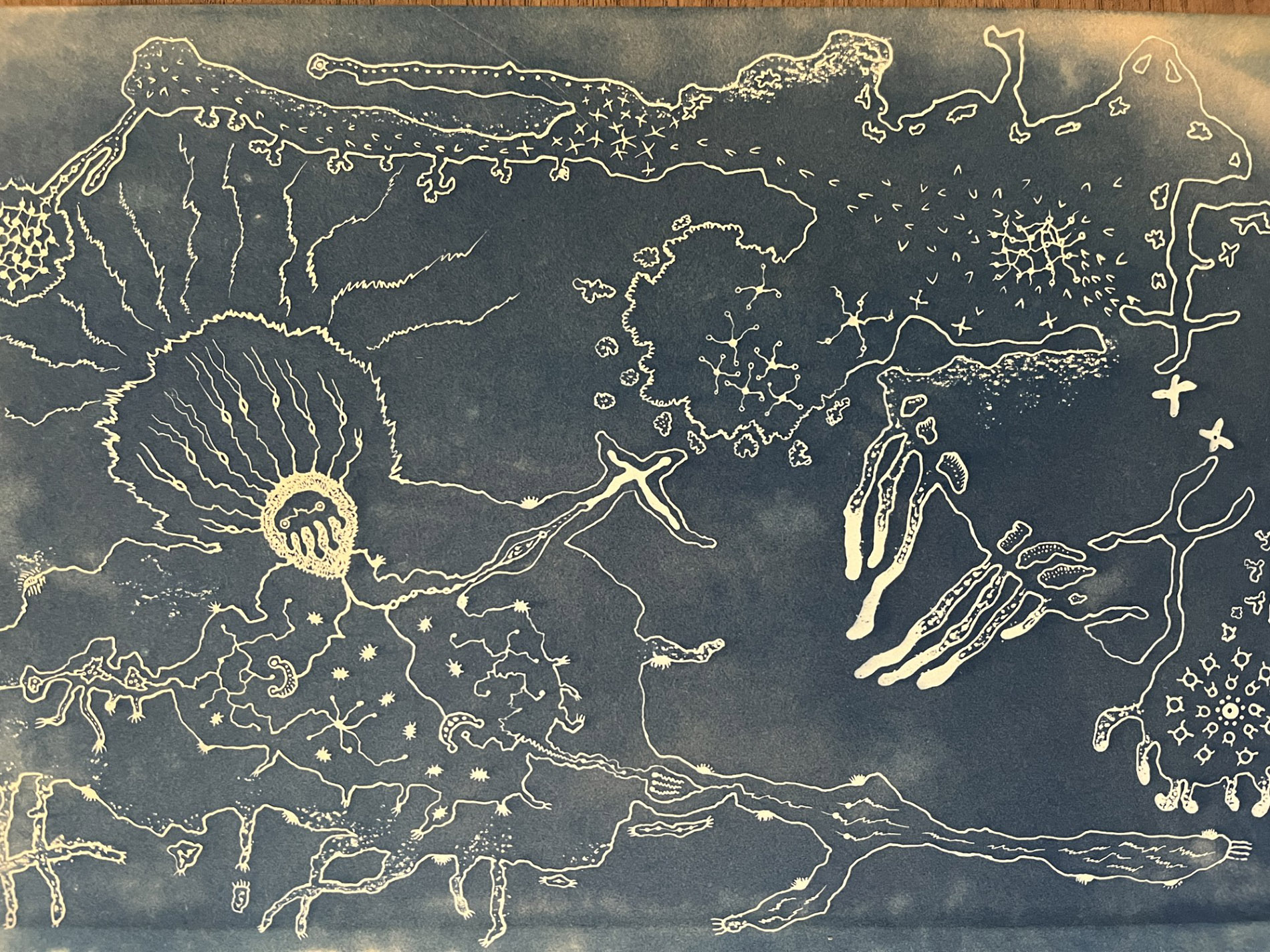 Cover doodles from a volume of the Seizen Press.