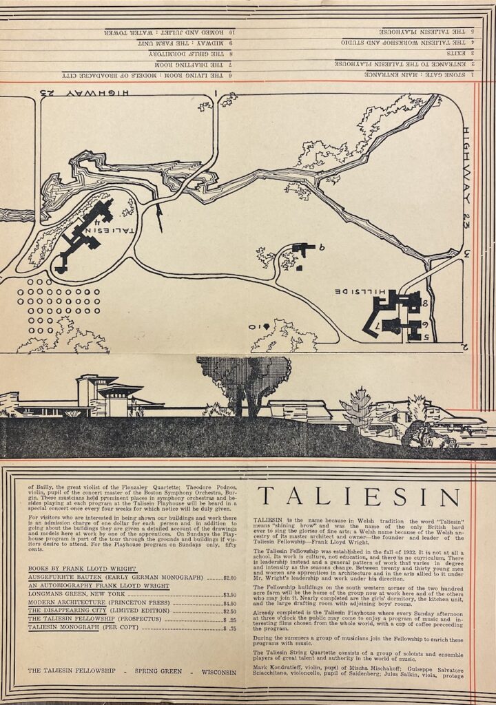Taliesin promotional flier