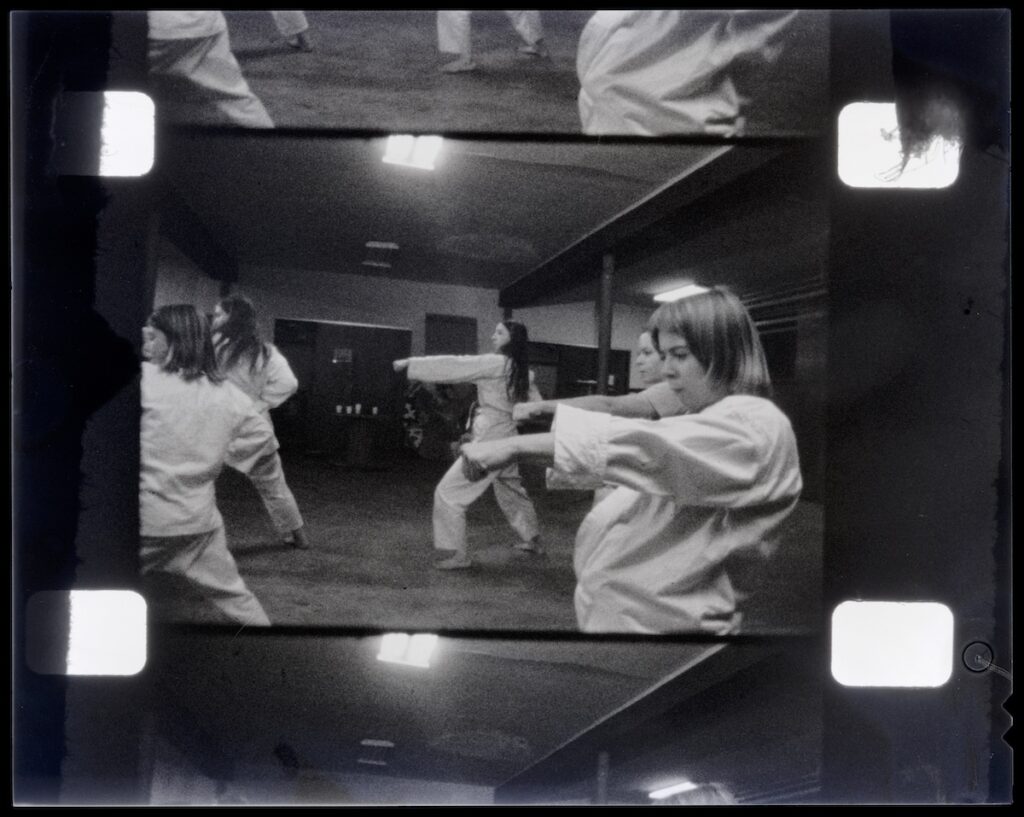 Still of a karate class