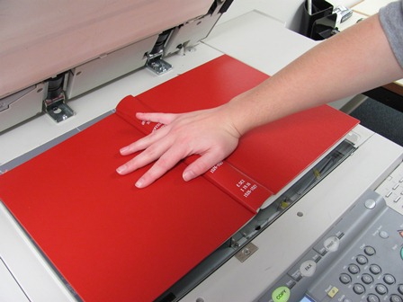 Photocopying a book