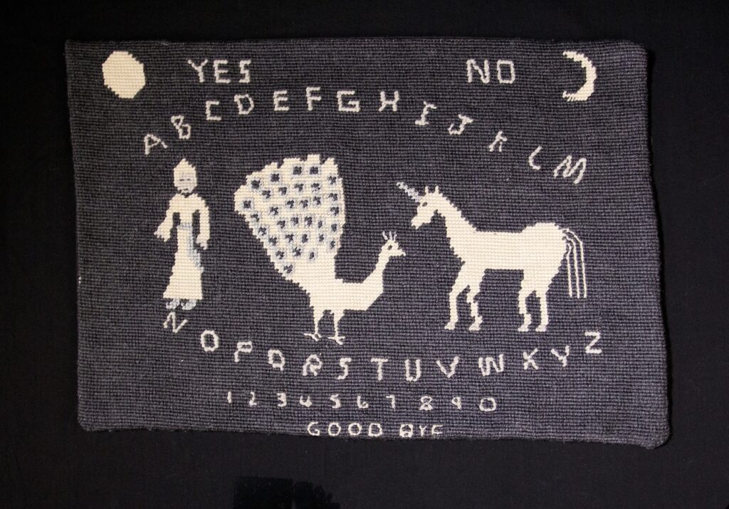 Needlepoint ouija board