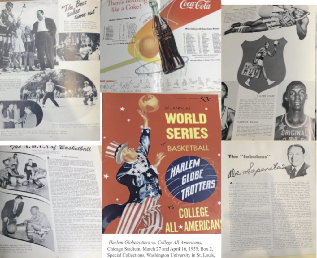 1955 World Series Baskeball program