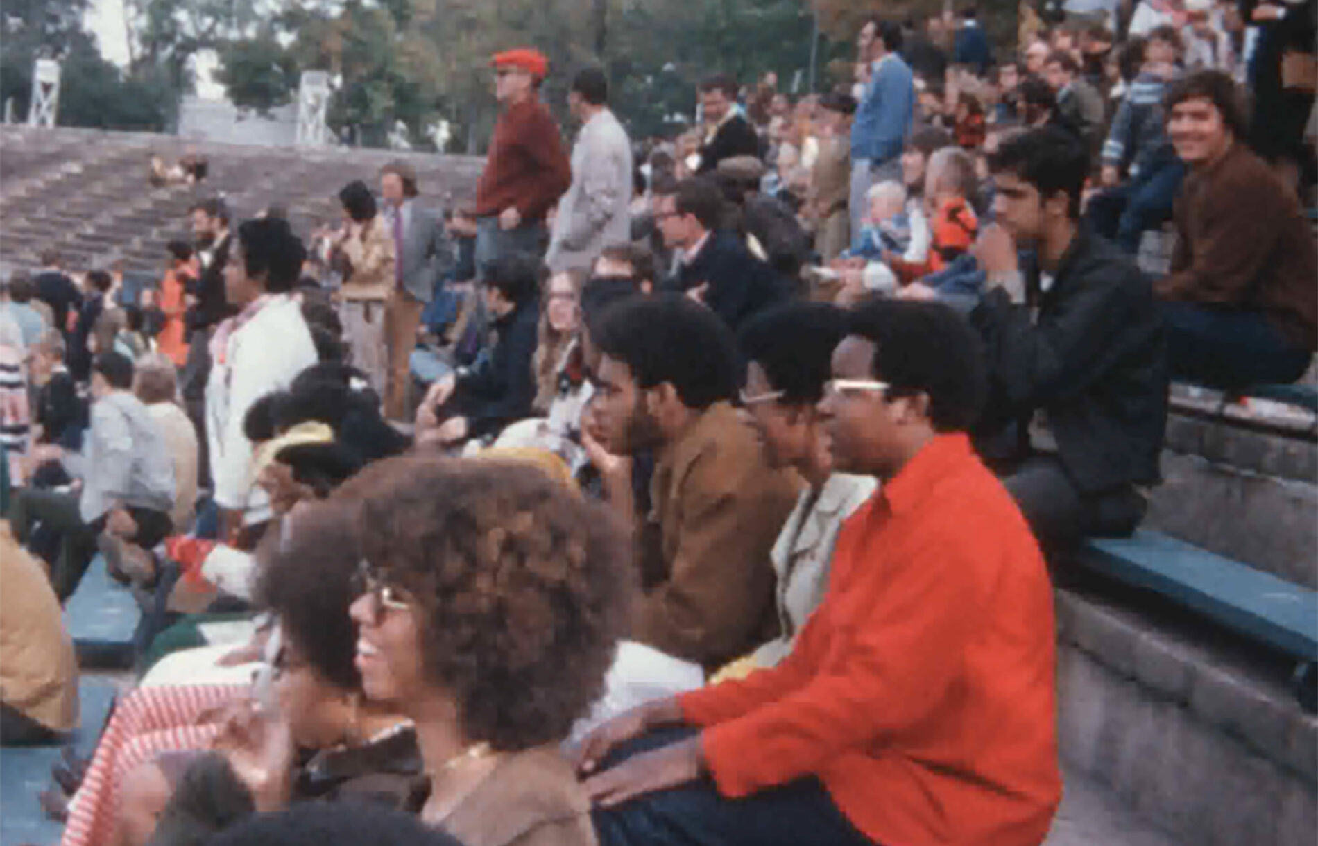 Crowd at a Fontbonne University Football Game, November 1970.